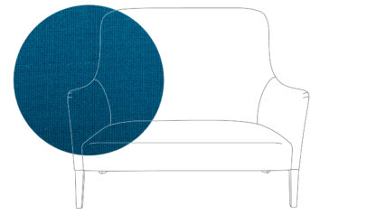 An Image of Pinch Pendel 2 Seater Sofa Varese Velvet Alchemilla Oak Feet