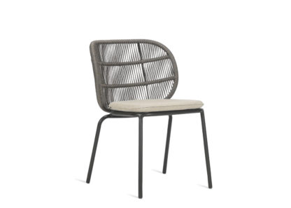 An Image of Vincent Sheppard Kodo Outdoor Dining Chair Almond