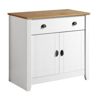 An Image of Ludlow White Sideboard White/Brown