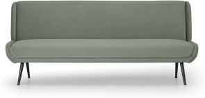 An Image of Moby Click Clack Sofa Bed, Sage Green Velvet