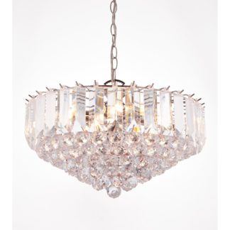 An Image of Vogue Tioga Chrome 6 Light Pendant Fitting Chrome