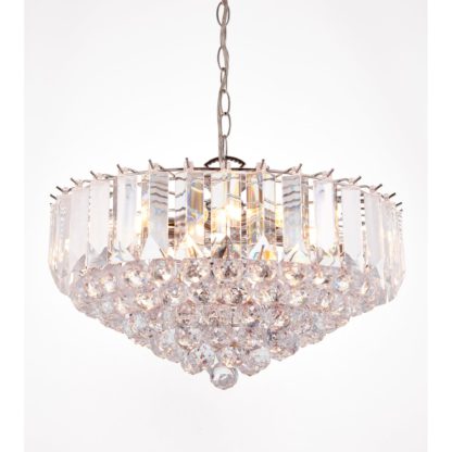 An Image of Vogue Tioga Chrome 6 Light Pendant Fitting Chrome