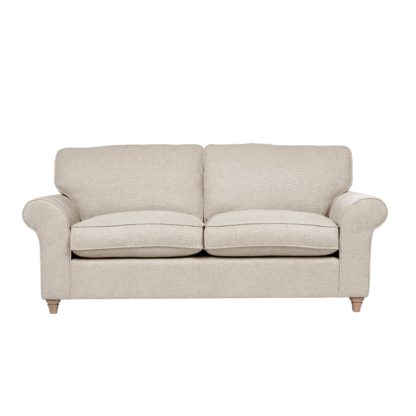 7fc45e75b9be71ec63c20ced6ab0dded9d1a8326f1ffbe4406f82b9bc60783b2.jpg An Image of Rosa Fabric 3 Seater Sofa Grey