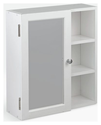 An Image of Argos Home 1 Door Open Shelf Mirrored Cabinet