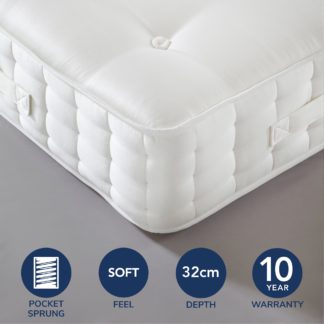 An Image of Dorma Centenary Soft 5000 Pocket Sprung Mattress Off-White