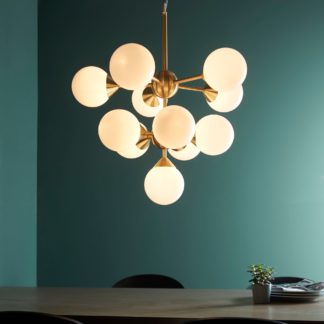 An Image of Vogue Elberton 11 Light 51cm Chandelier Brass