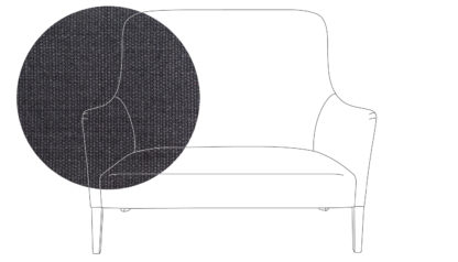 An Image of Pinch Pendel 2 Seater Sofa Varese Velvet Alchemilla Oak Feet