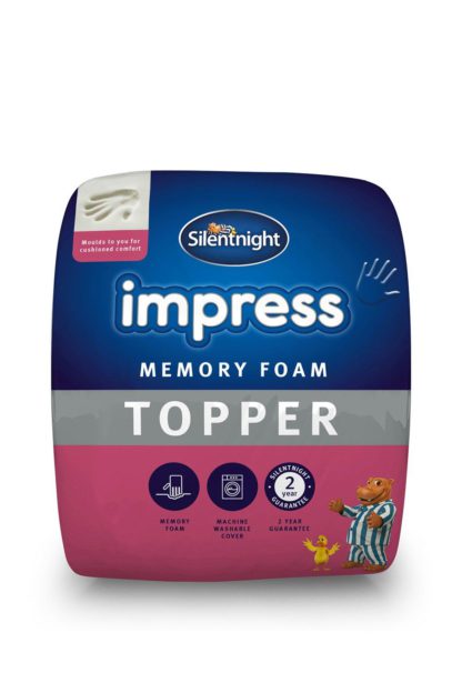An Image of Impress Memory Foam Single Mattress Topper5cm