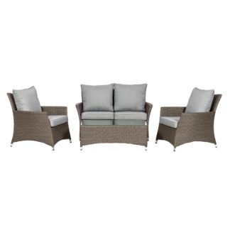 An Image of Paris 4 Seater Lounging Set Grey