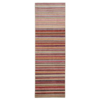 An Image of Habitat Stripe Runner 66x200cm - Multicoloured