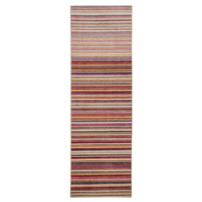 An Image of Habitat Stripe Runner 66x200cm - Multicoloured