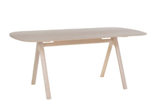 An Image of Ercol Corso Medium Dining Table Whitened Ash