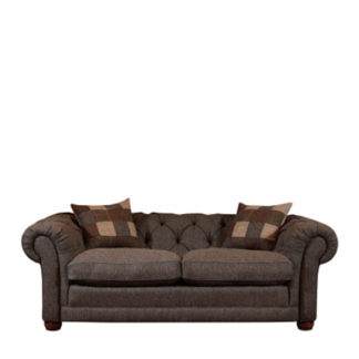 An Image of Harris Tweed Castlebay Petit Chesterfield Sofa - Barker & Stonehouse