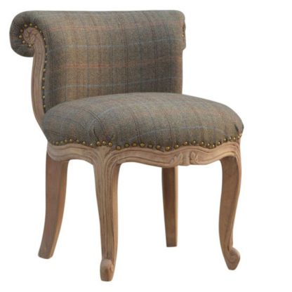 An Image of Cuzco Fabric Accent Chair In Multi Tweed And Sunbleach