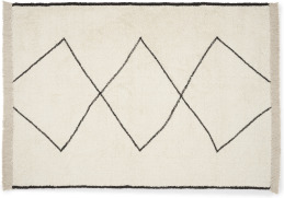 An Image of Fifie Berber-Style Wool Rug, Extra Large 200 x 300cm, Off White