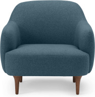 An Image of Lupo Snuggler Armchair, Orleans Blue