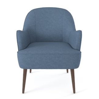 An Image of Bailey Fabric Accent Chair Cobalt Blue