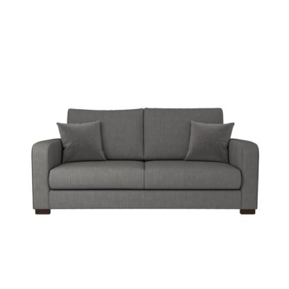 af66196165b48d024a3b6b06c05c6e439f12d049f490e906f47e7902e91c3acc.jpg An Image of Carson Corduroy 3 Seater Sofa Emerald Green