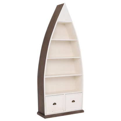 An Image of Berkshire Reclaimed Wood Boat Bookcase