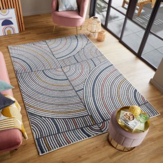 An Image of Helix Rug MultiColoured