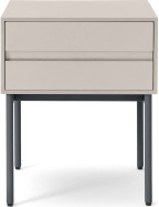 An Image of Donica Bedside Table, Warm Ecru