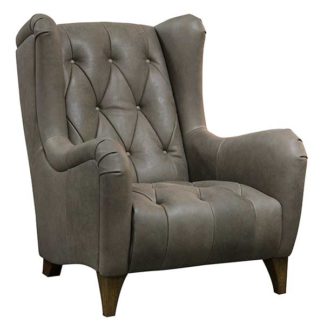 An Image of Elena Leather Accent Chair