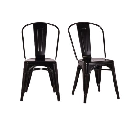 b50ab24afd3a6bab7eef022b7121e3c305820bd873804cf5d72fefa2f77ec5bc.jpg An Image of Daxton Set of 2 Metal Chairs Black