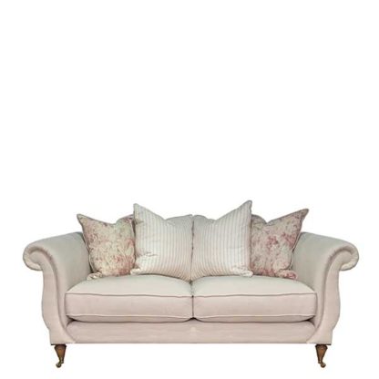 An Image of Drew Pritchard Atherton Pillow Back 3 Seater Sofa - Barker & Stonehouse