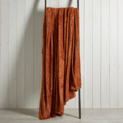 An Image of Amelia 200cm x 200cm Throw Orange