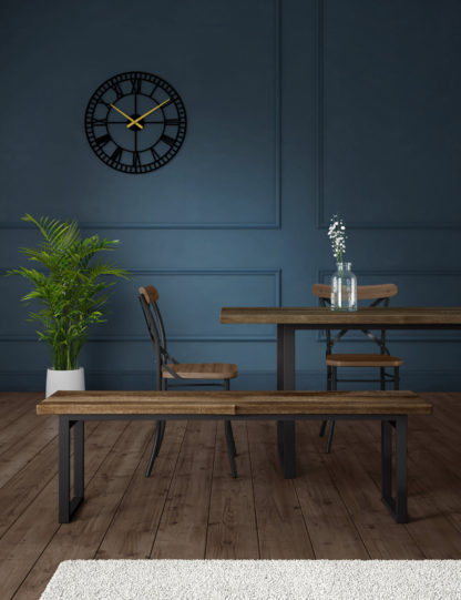 An Image of M&S Sanford Live Edge Dining Bench