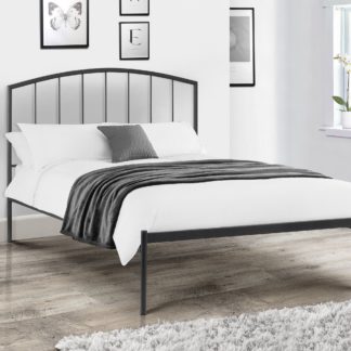 An Image of Onyx Metal Bed Frame Black