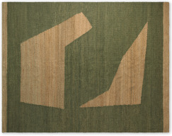 An Image of Halesia Flatweave Jute Rug, Large 160 x 230cm, Green