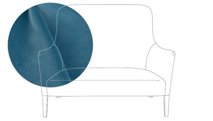 An Image of Pinch Pendel 2 Seater Sofa Varese Velvet Alchemilla Oak Feet