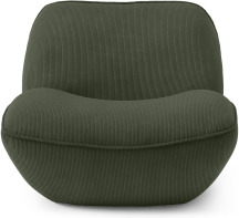 An Image of Sete Accent Armchair, Sage Corduroy Velvet