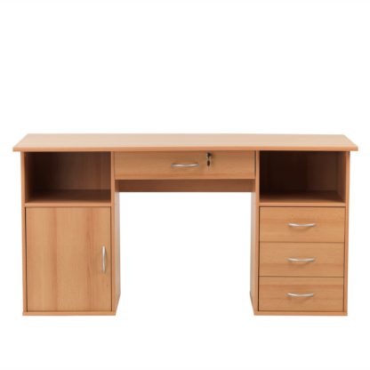 An Image of Dallas Desk Wood (Brown)