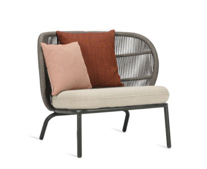 An Image of Vincent Sheppard Kodo Outdoor Lounge Chair Almond