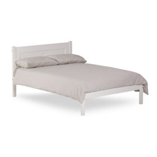 An Image of Colman Wooden King Size Bed In White