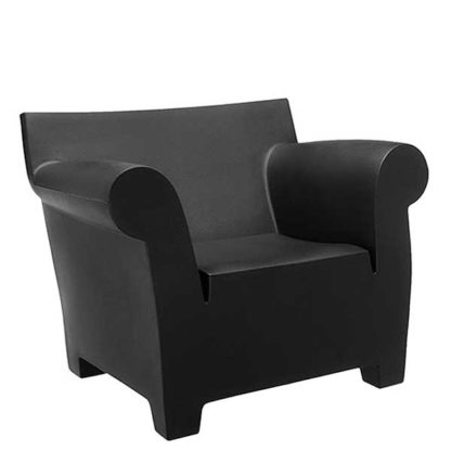An Image of Kartell Bubble Armchair Black