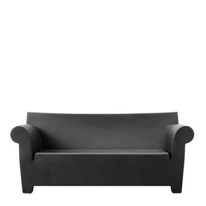 An Image of Kartell Bubble Sofa Black - Barker & Stonehouse