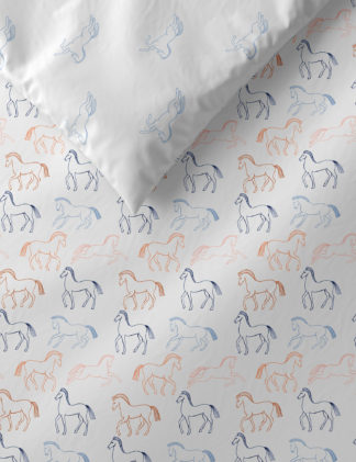 An Image of M&S Cotton Mix Horse Bedding Set