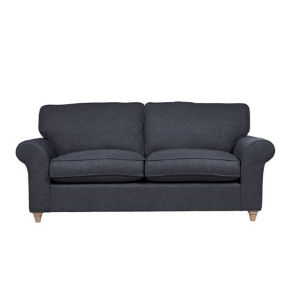 cfb2b60de5f6f58330e1eadcc17f3bcd5eca066dceda6ccb2619cfd90be997cb.jpg An Image of Rosa Fabric 3 Seater Sofa Grey