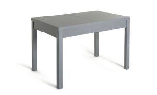 An Image of Habitat Lyssa Extending 6-8 Seater Dining Table - Grey