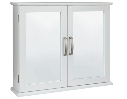 daaa19f7cdd9897164c984115361e14bd121d59970a643f8662d3e132a59f4f2.jpg An Image of Argos Home Tongue & Groove Mirrored Cabinet - White