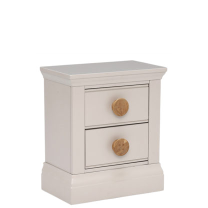 An Image of Buttons 2 Drawer Sidetable Stone