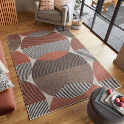 An Image of Cirque Rug Terracotta