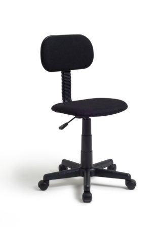 An Image of Habitat Fabric Office Chair - Black