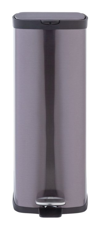 An Image of Argos Home 30 Litre Square Pedal Bin - Grey