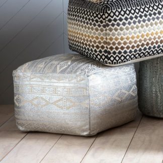 An Image of Metallica Pouffe Grey