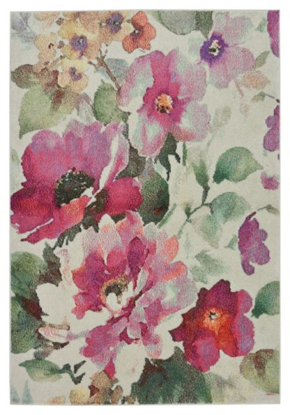 An Image of Vintage Floral Rug - 80x150cm - Blush
