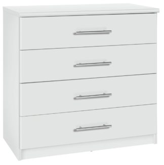 An Image of Argos Home Normandy 4 Drawer Chest of Drawers - White